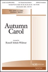 Autumn Carol SATB choral sheet music cover